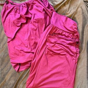 Motherhood Maroon Pajama Set